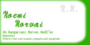 noemi morvai business card